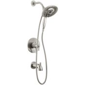 Delta Saylor Monitor 17 Series Dual Function Pressure Balanced Tub and Shower with Integrated Volume Control and 2-in-1 In2ition Showerhead- Less Rough-In Valve Brilliance Stainless